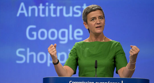 Google hit with record $5b EU antitrust fine